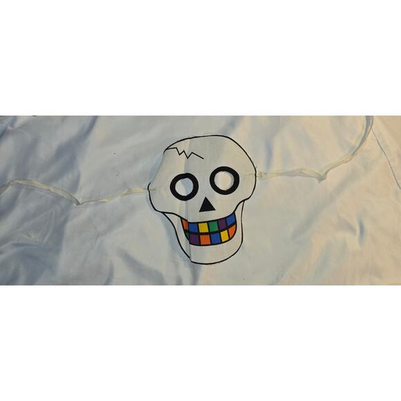 Vintage Skeleton Witch Pullover Halloween Costume Apron Mask Sheet 31" L 18" W - Picture 11 of 16